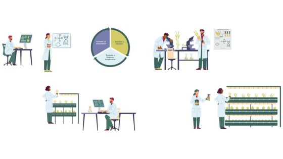 1.ábra: Kutatásaink a tervezéstől a szintézisen át a tesztelésig