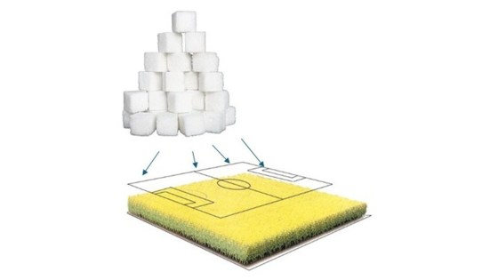 3.ábra: Pár gramm hatóanyag kijuttatása egy, akár focipályánál is nagyobb területre